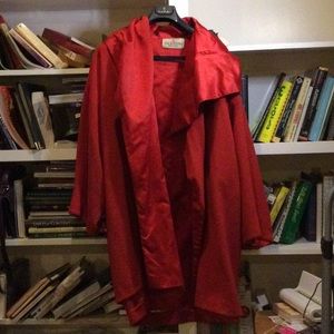 Valentino cashmere / silk satin coat